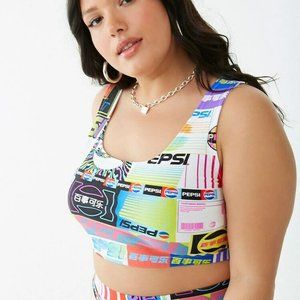 forever 21 pepsi crop top